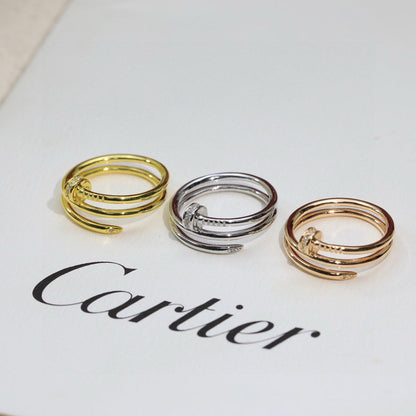 [Dawnora Jewelry]JUSTE RING 4.8MM HALF DIAMOND