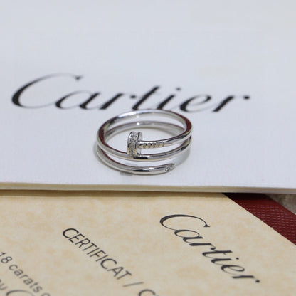 [Dawnora Jewelry]JUSTE RING 4.8MM HALF DIAMOND