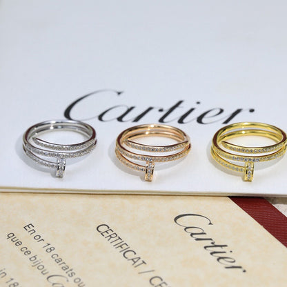 [Dawnora Jewelry]JUSTE RING 4.8MM FULL DIAMOND