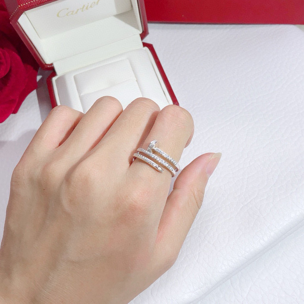 [Dawnora Jewelry]JUSTE RING 4.8MM FULL DIAMOND