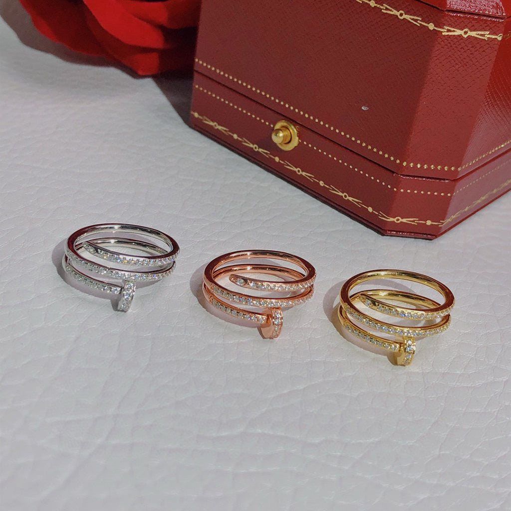 [Dawnora Jewelry]JUSTE RING 4.8MM FULL DIAMOND