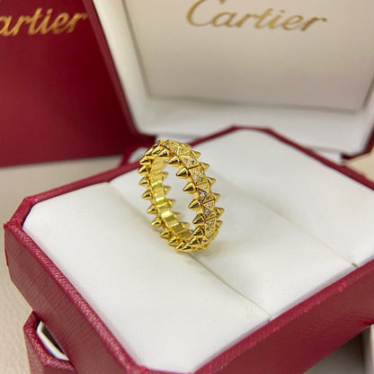 [Dawnora Jewelry]CLASH 6.4MM SMALL FULL DIAMOND RING