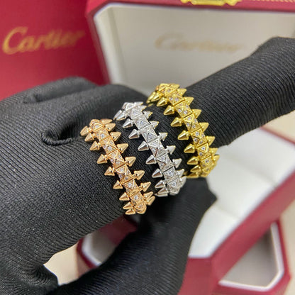 [Dawnora Jewelry]CLASH 6.4MM SMALL FULL DIAMOND RING