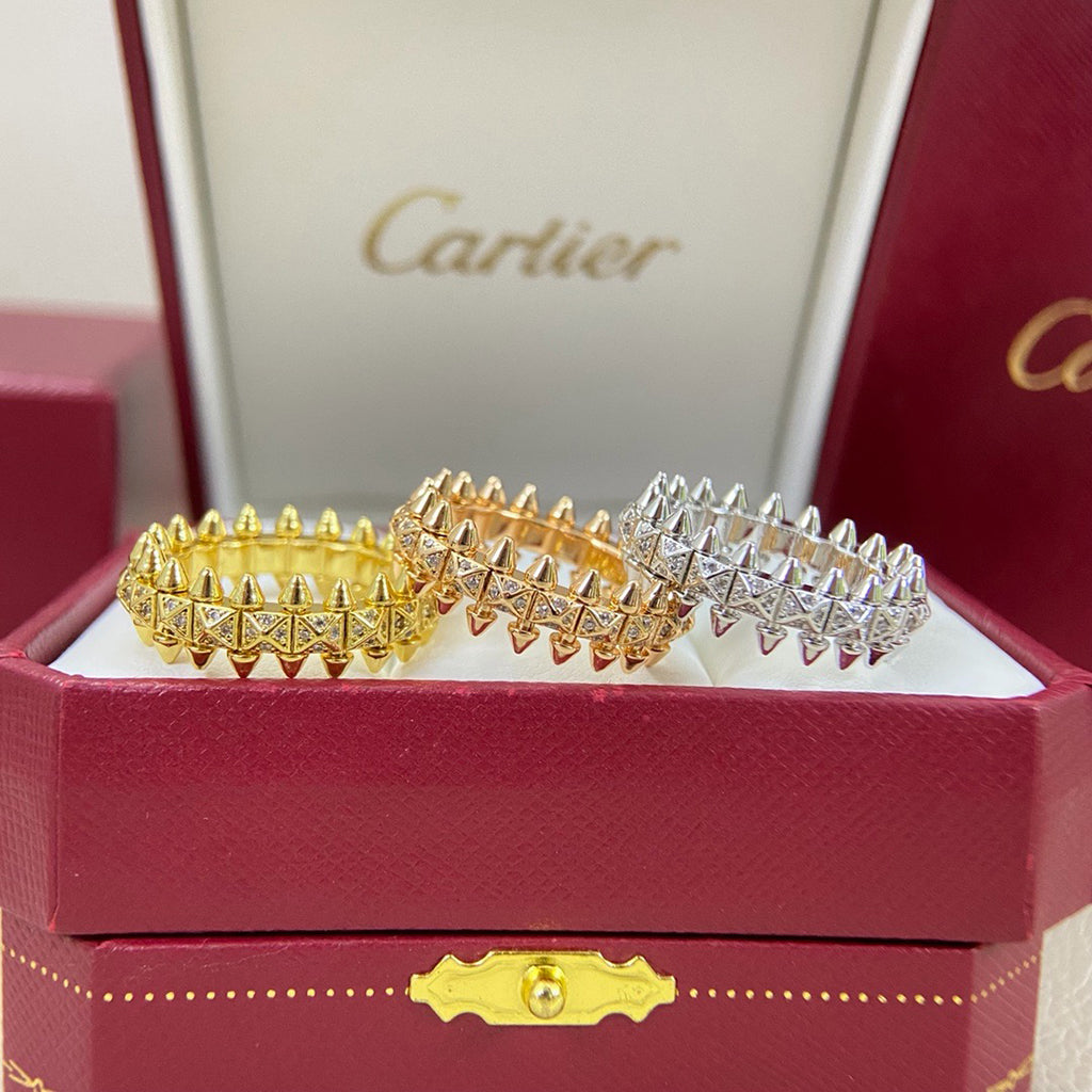 [Dawnora Jewelry]CLASH 6.4MM SMALL FULL DIAMOND RING