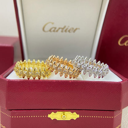[Dawnora Jewelry]CLASH 6.4MM SMALL FULL DIAMOND RING