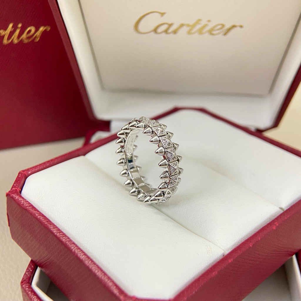 [Dawnora Jewelry]CLASH 6.4MM SMALL FULL DIAMOND RING