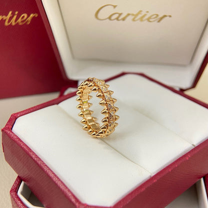 [Dawnora Jewelry]CLASH 6.4MM SMALL FULL DIAMOND RING