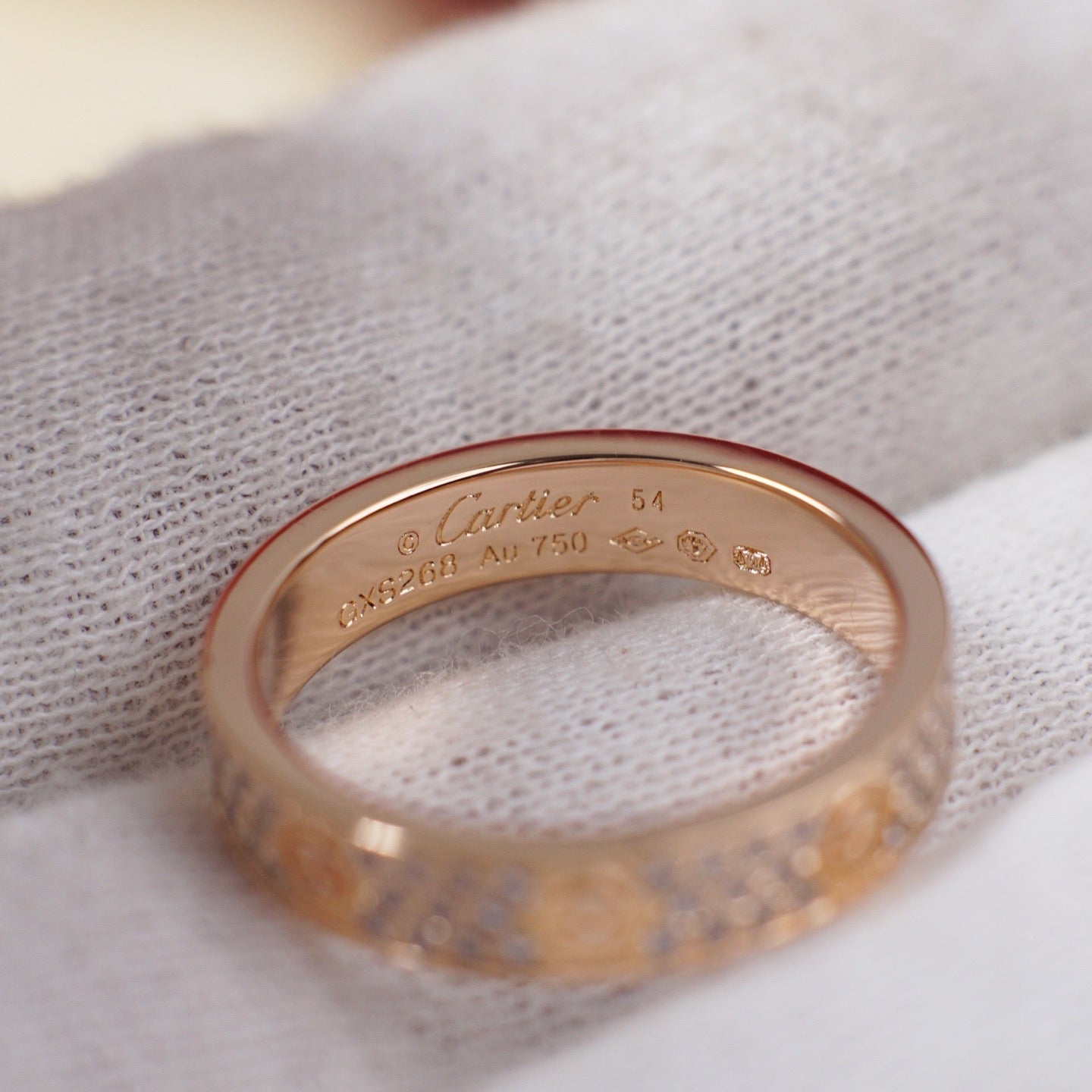 [Dawnora Jewelry]LOVE RING 4.0MM DIAMOND PAVED