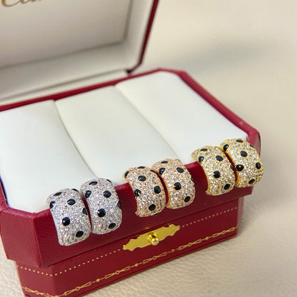 [Dawnora Jewelry]PANTHERE MINI FULL DIAMOND EARRINGS
