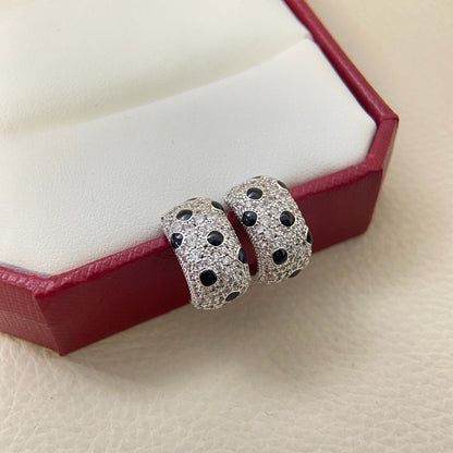 [Dawnora Jewelry]PANTHERE MINI FULL DIAMOND EARRINGS