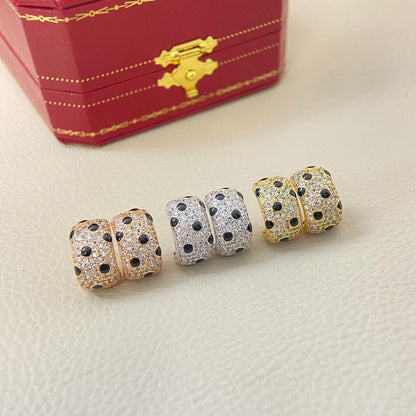 [Dawnora Jewelry]PANTHERE MINI FULL DIAMOND EARRINGS