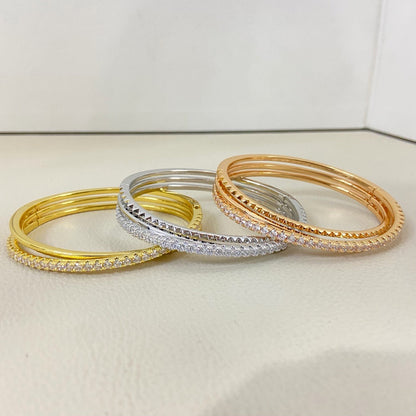 [Dawnora Jewelry]ETINCELLE HALF-PAVED DIAMOND BRACELET