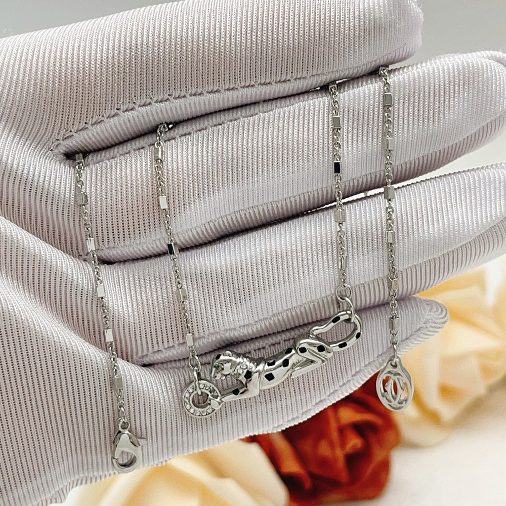 [Dawnora Jewelry]PANTHERE FULL DIAMOND NECKLACE