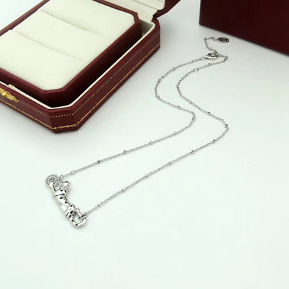 [Dawnora Jewelry]PANTHERE FULL DIAMOND NECKLACE