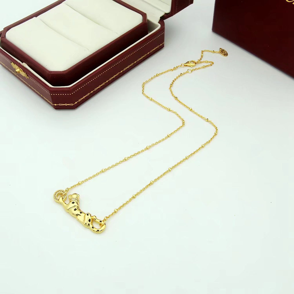 [Dawnora Jewelry]PANTHERE FULL DIAMOND NECKLACE