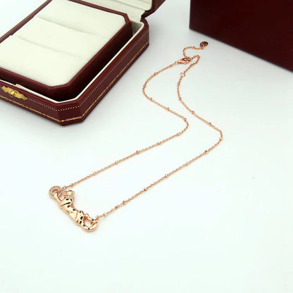 [Dawnora Jewelry]PANTHERE FULL DIAMOND NECKLACE