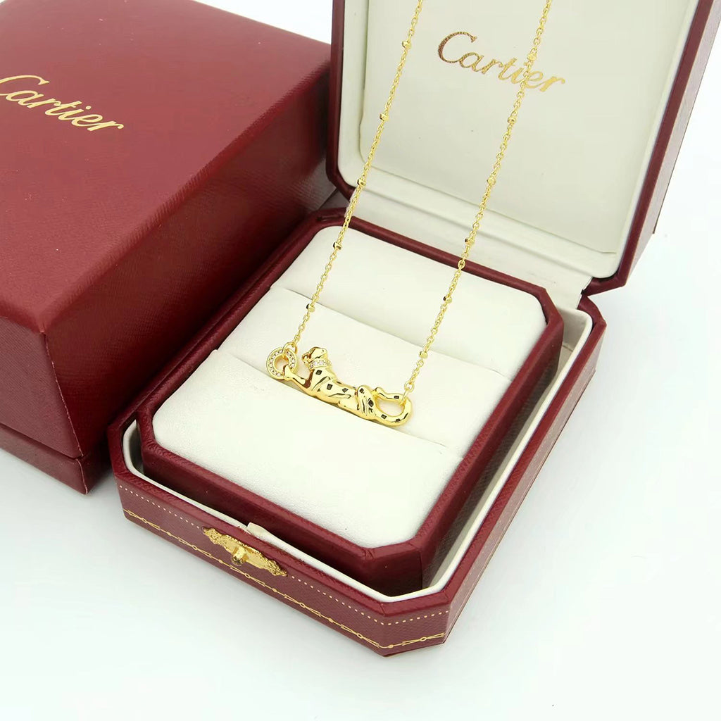 [Dawnora Jewelry]PANTHERE FULL DIAMOND NECKLACE