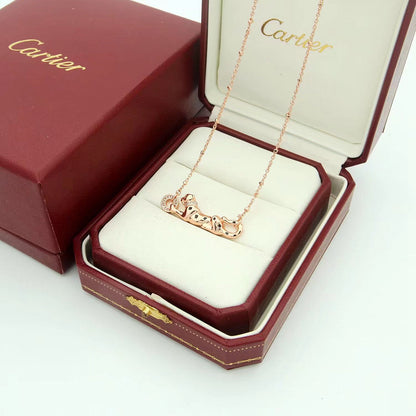 [Dawnora Jewelry]PANTHERE FULL DIAMOND NECKLACE