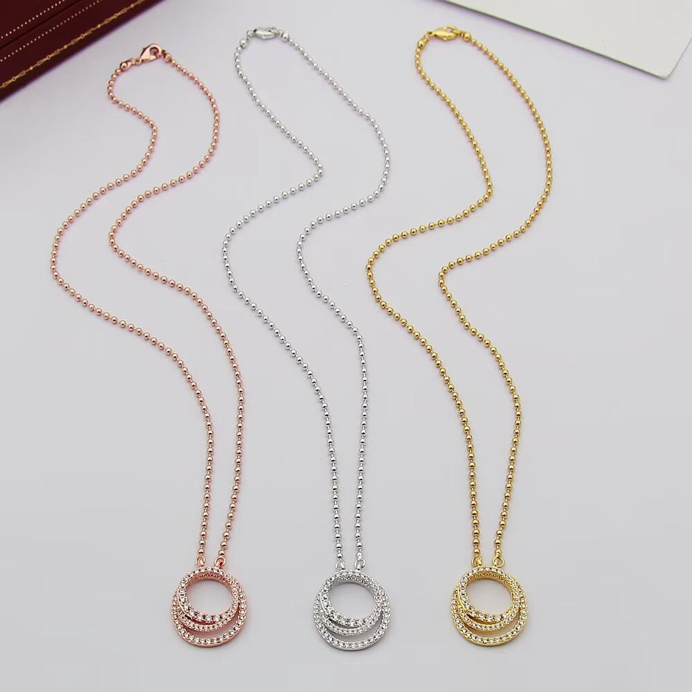 [Dawnora Jewelry]ETINCELLE  FULL DIAMOND NECKLACE