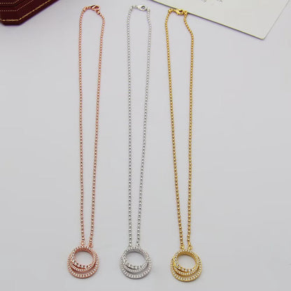 [Dawnora Jewelry]ETINCELLE  FULL DIAMOND NECKLACE