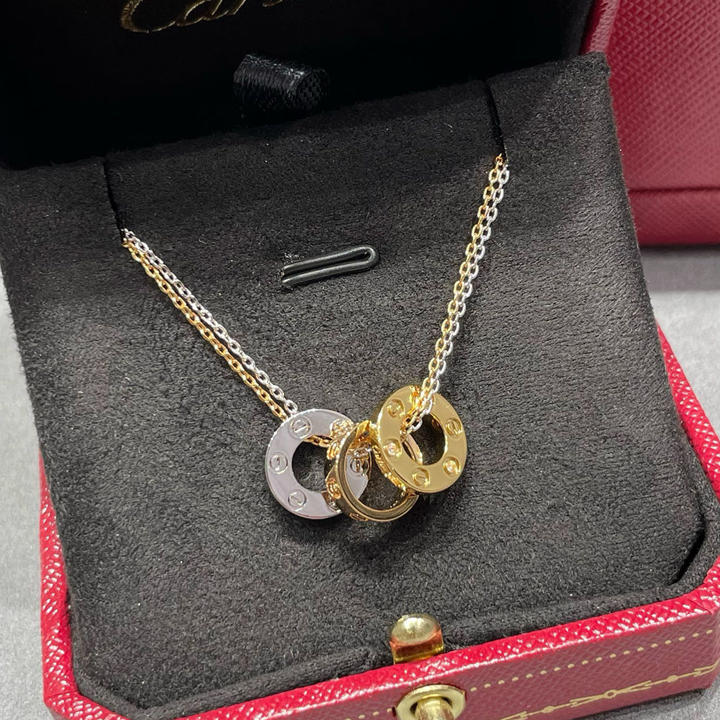 [Dawnora Jewelry]LOVE 6 DIAMOND PENDANT NECKLACE