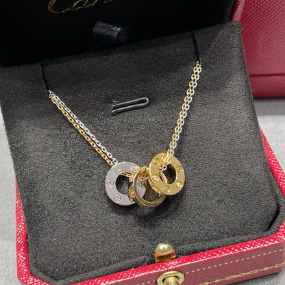 [Dawnora Jewelry]LOVE 6 DIAMOND PENDANT NECKLACE