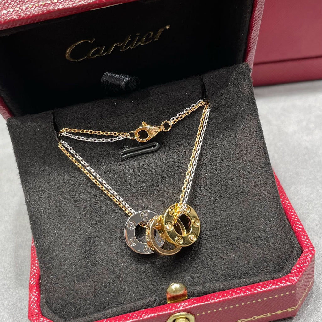 [Dawnora Jewelry]LOVE 6 DIAMOND PENDANT NECKLACE