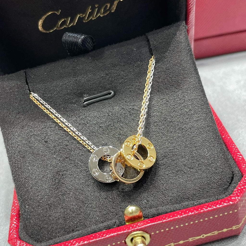 [Dawnora Jewelry]LOVE 6 DIAMOND PENDANT NECKLACE