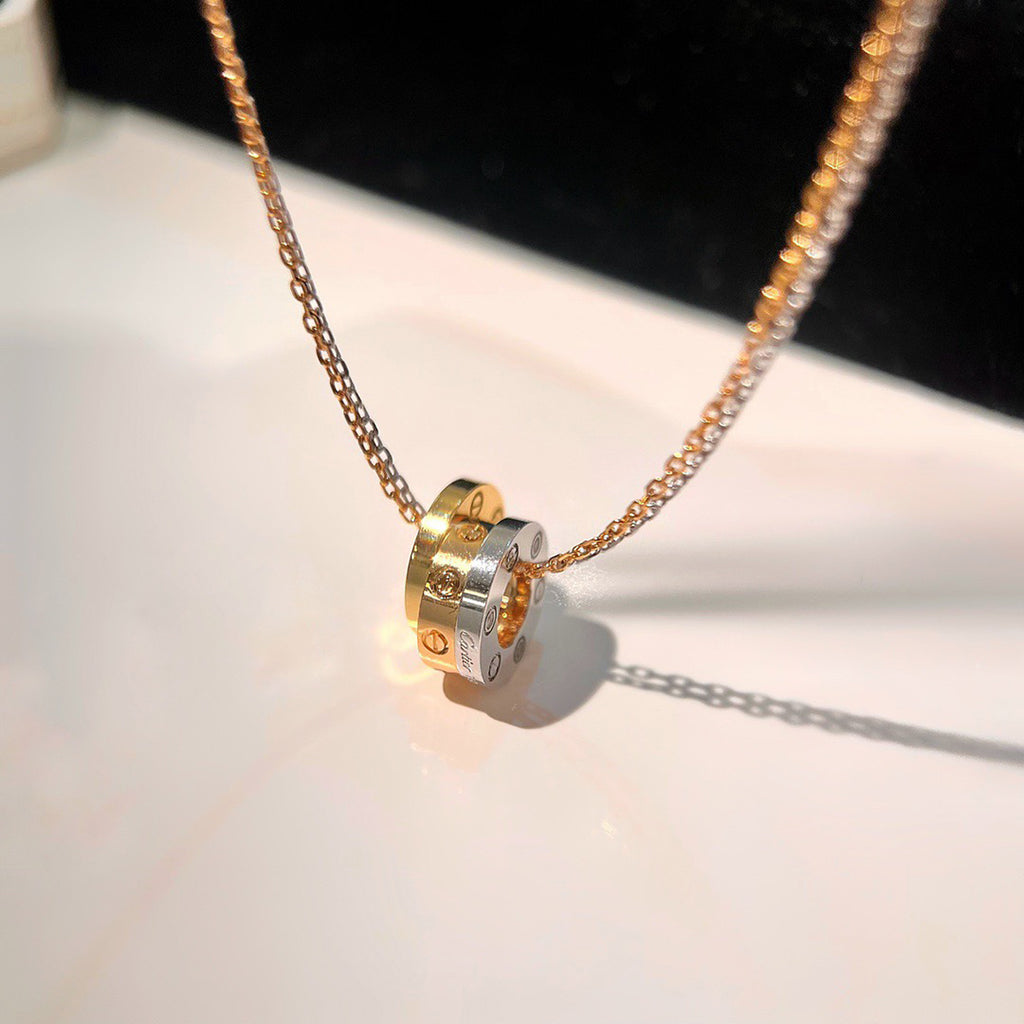[Dawnora Jewelry]LOVE 6 DIAMOND PENDANT NECKLACE
