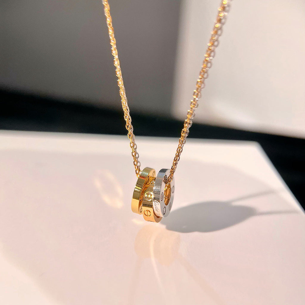 [Dawnora Jewelry]LOVE 6 DIAMOND PENDANT NECKLACE