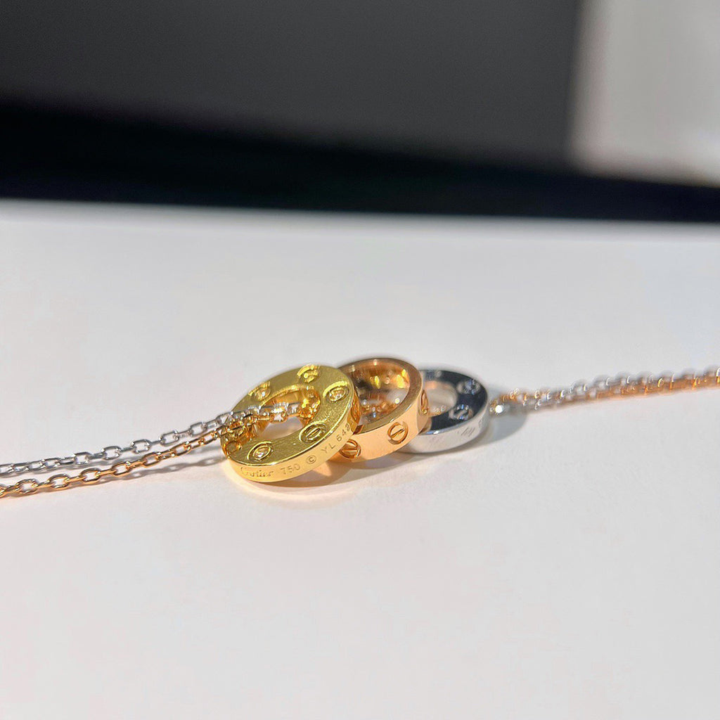 [Dawnora Jewelry]LOVE 6 DIAMOND PENDANT NECKLACE