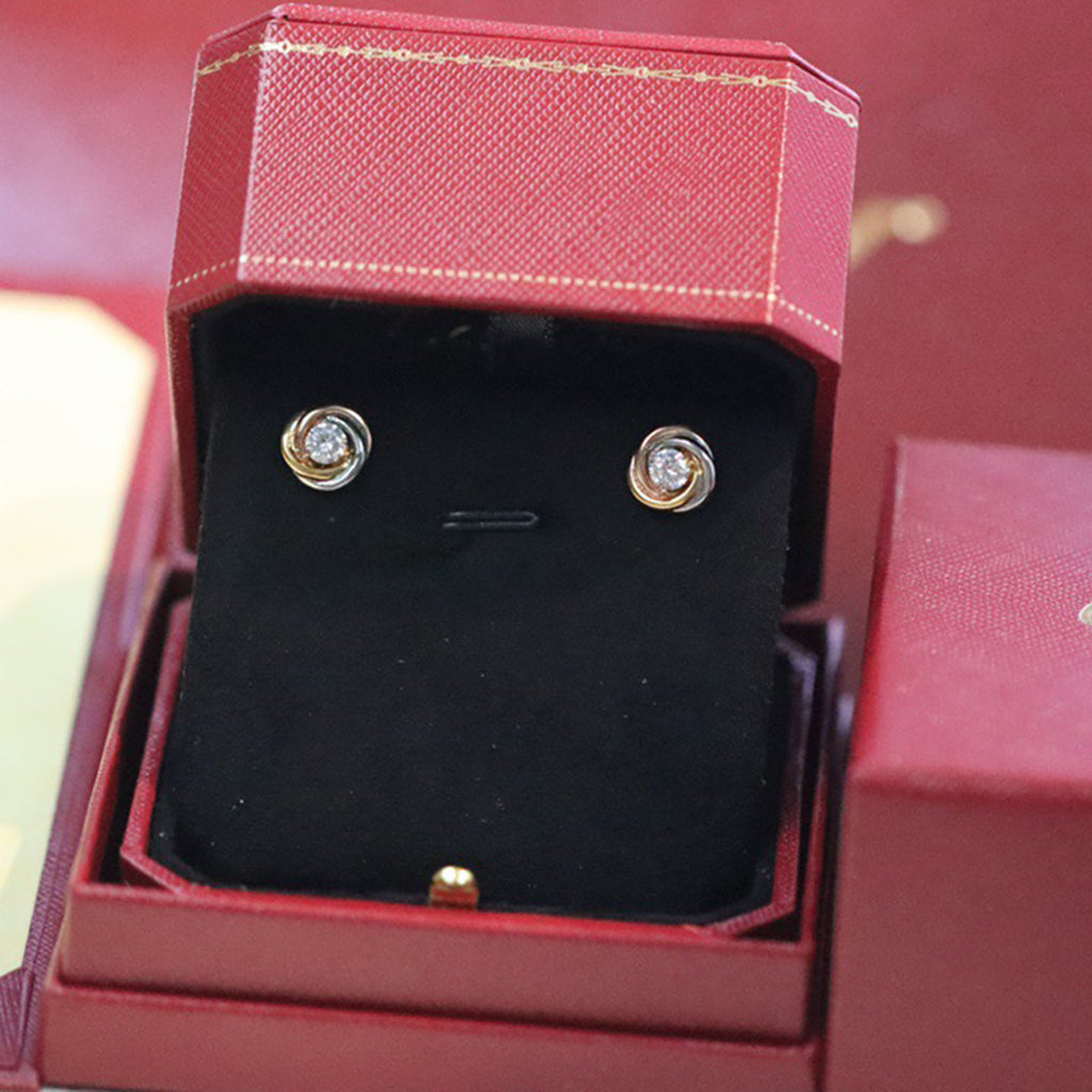 [Dawnora Jewelry]TRINITY STUD DIAMOND EARRINGS