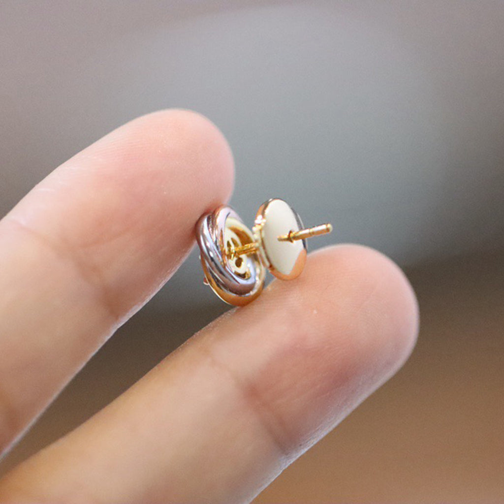 [Dawnora Jewelry]TRINITY STUD DIAMOND EARRINGS