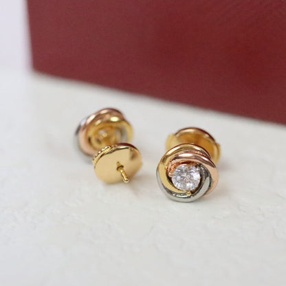 [Dawnora Jewelry]TRINITY STUD DIAMOND EARRINGS