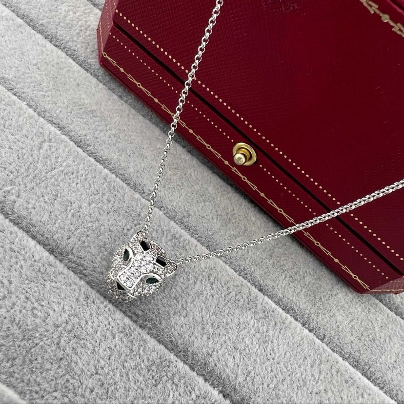 [Dawnora Jewelry]PANTHERE FULL DIAMOND NECKLACE