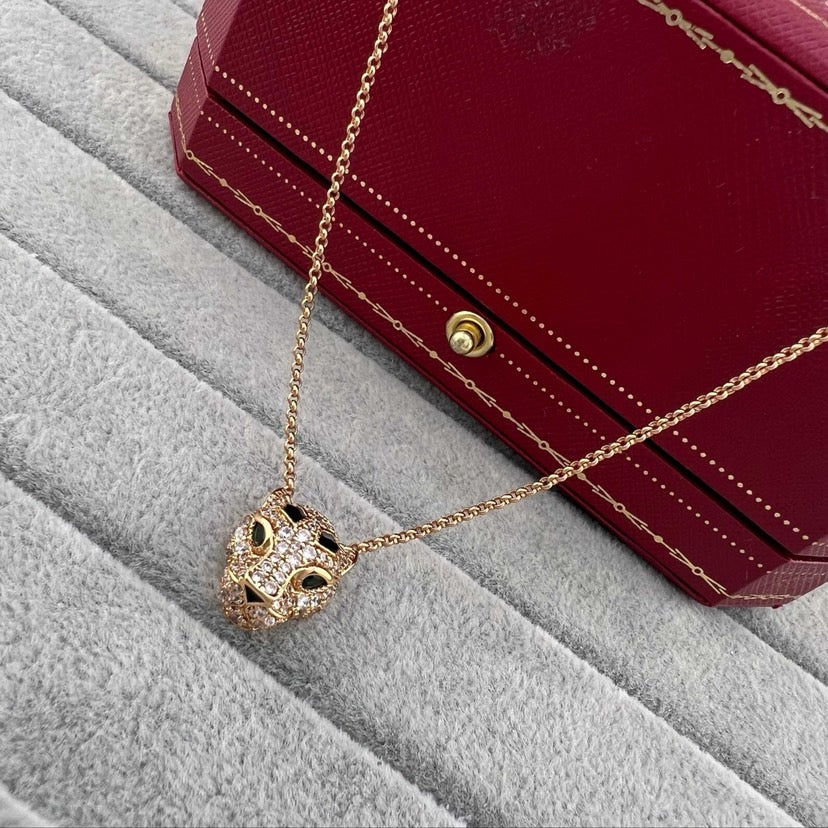 [Dawnora Jewelry]PANTHERE FULL DIAMOND NECKLACE