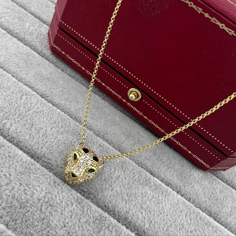 [Dawnora Jewelry]PANTHERE FULL DIAMOND NECKLACE