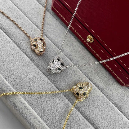 [Dawnora Jewelry]PANTHERE FULL DIAMOND NECKLACE