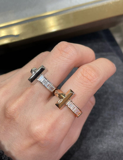 [Dawnora Jewelry]T1 WIDE 4.5MM DIAMOND RING
