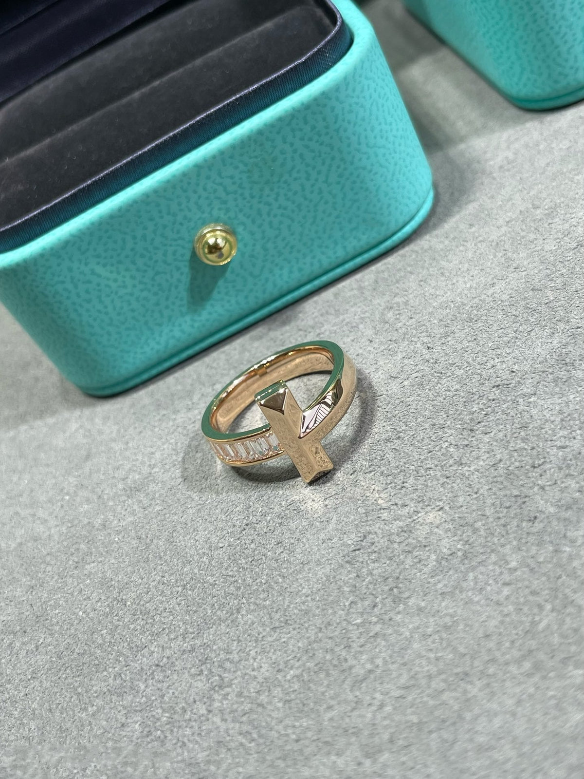 [Dawnora Jewelry]T1 WIDE 4.5MM DIAMOND RING