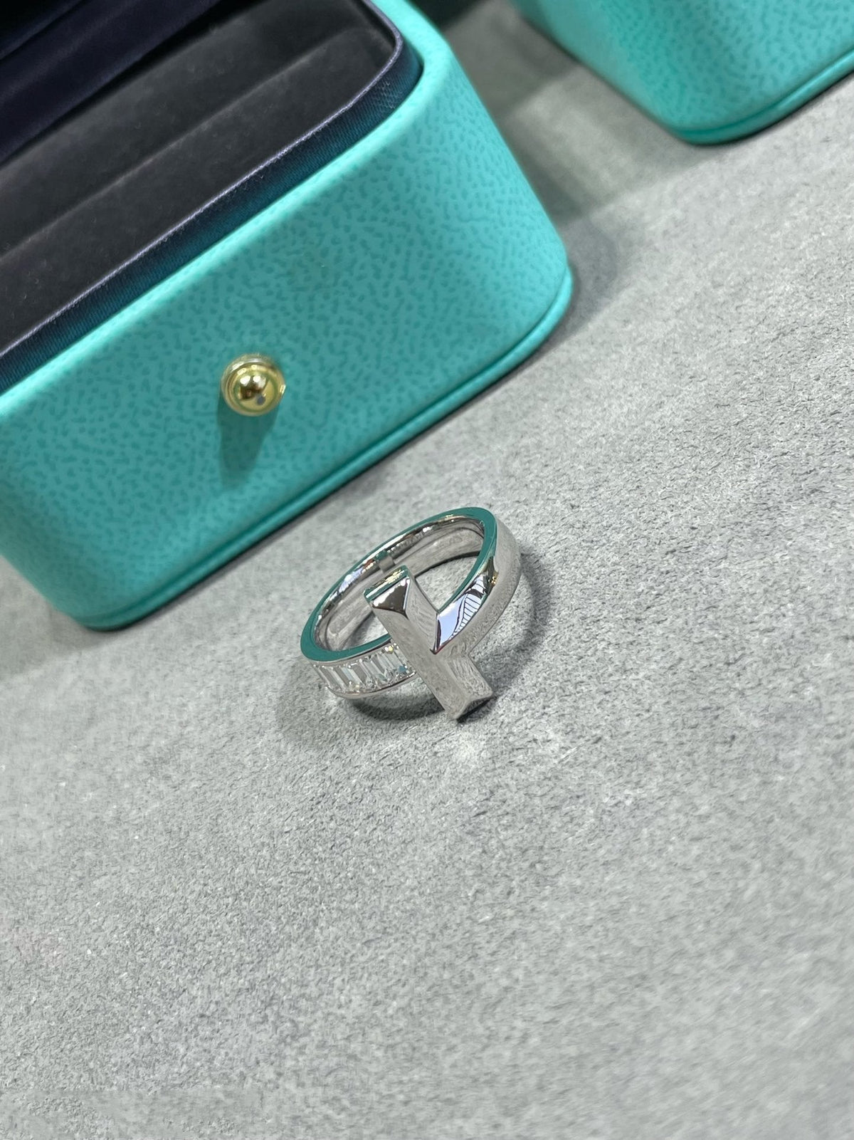 [Dawnora Jewelry]T1 WIDE 4.5MM DIAMOND RING