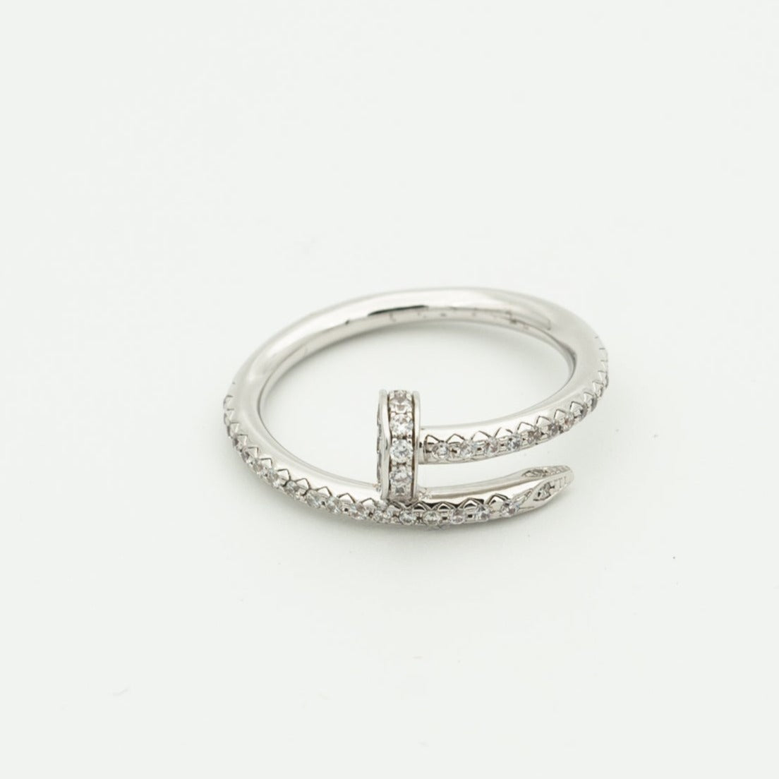 [Dawnora Jewelry]JUSTE RING 1.8MM SILVER DIAMONDS