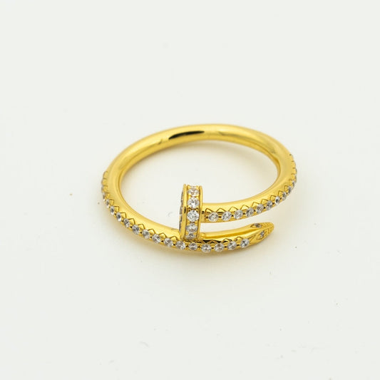 [Dawnora Jewelry]JUSTE RING 1.8MM GOLD DIAMONDS