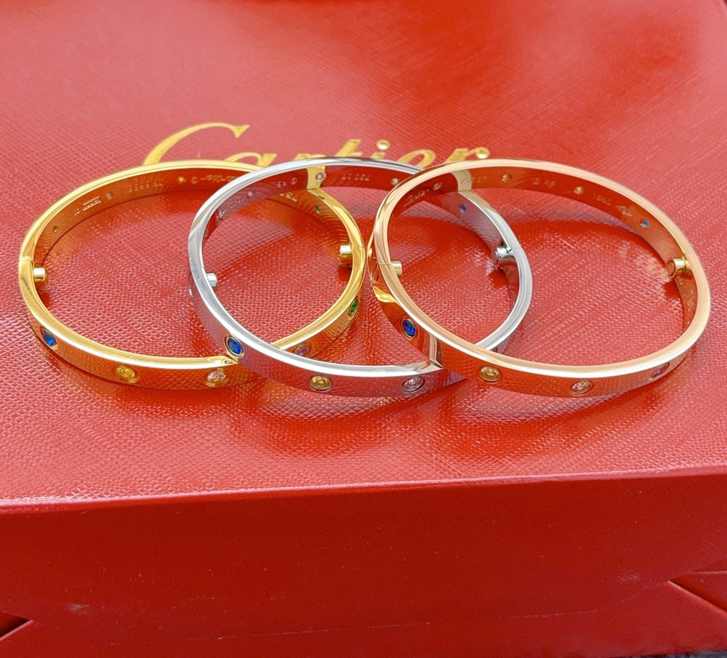 [Dawnora Jewelry]2026 RAINBOW LOVE BRACELET 6.1MM  10 DIAMONDS