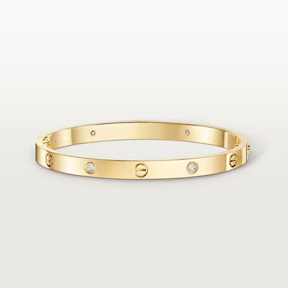 [Dawnora Jewelry]LOVE BRACELET 4.8MM 4 DIAMONDS