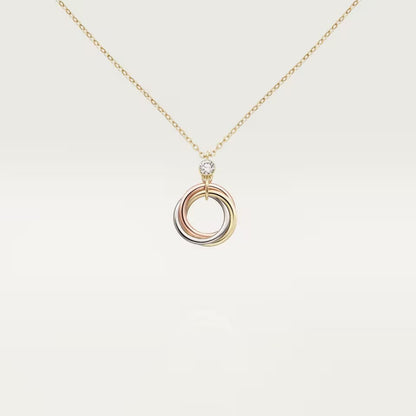 [Dawnora Jewelry]TRINITY  NECKLACE 1 DIAMOND