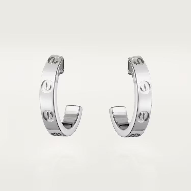 [Dawnora Jewelry]LOVE EARRINGS 2.65 MM NO DIAMOND SMALL