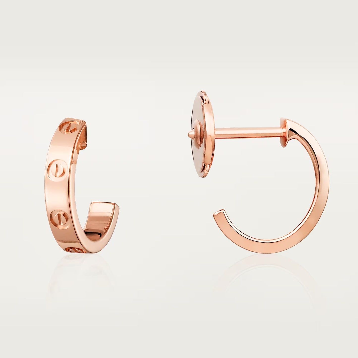 [Dawnora Jewelry]LOVE EARRINGS 2.65 MM NO DIAMOND SMALL