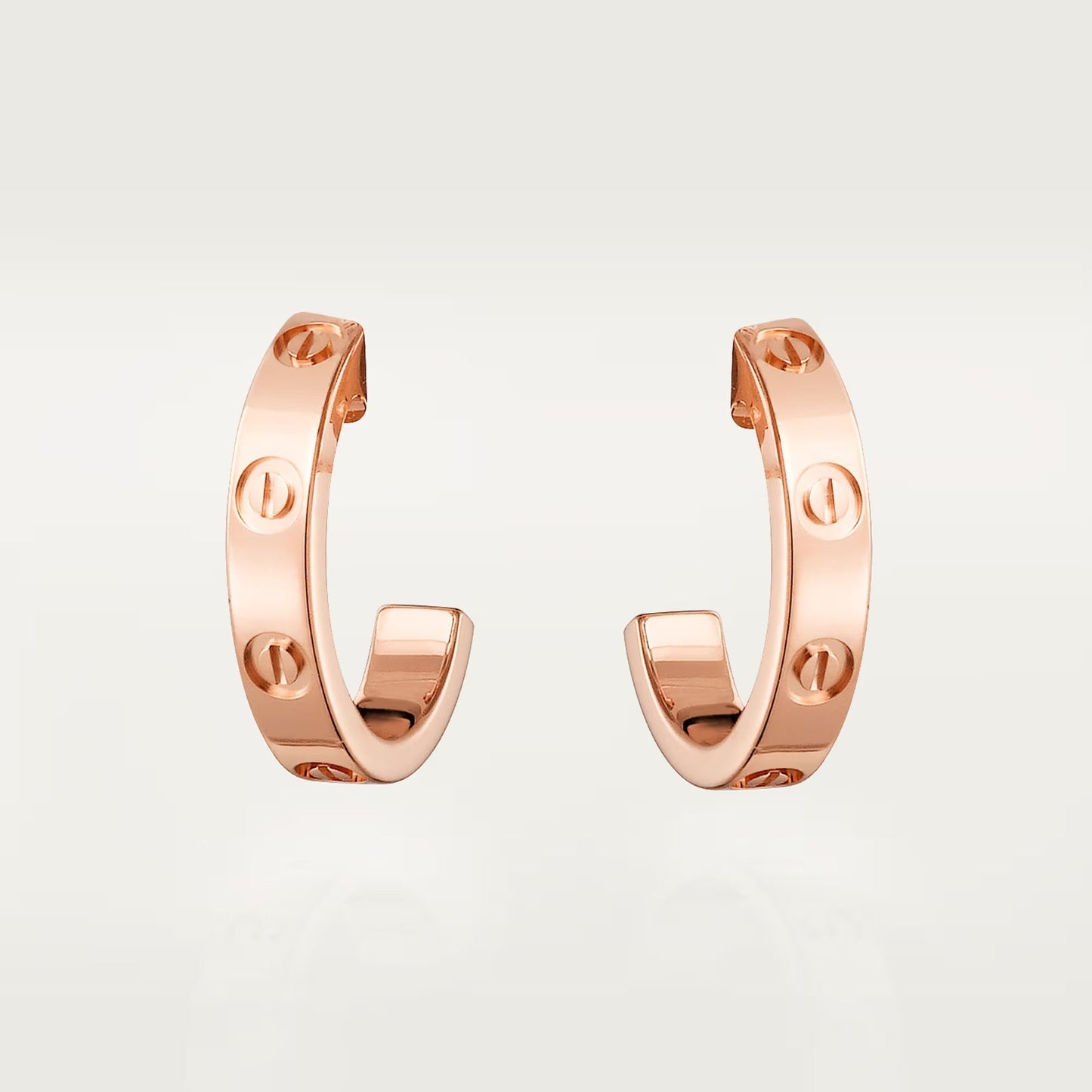 [Dawnora Jewelry]LOVE EARRINGS 2.65 MM NO DIAMOND SMALL