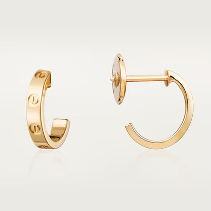 [Dawnora Jewelry]LOVE EARRINGS 2.65 MM NO DIAMOND SMALL